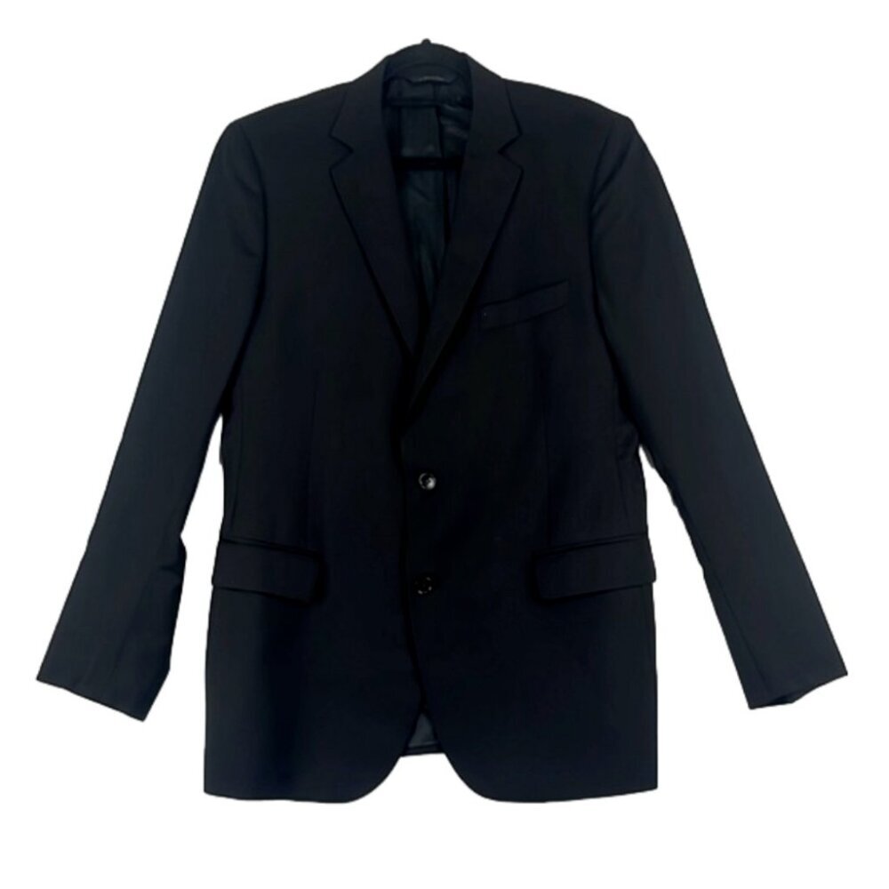 Brooks Brothers1818 Fitzgerald Two-Button Men's Wool Black Suit Jacket